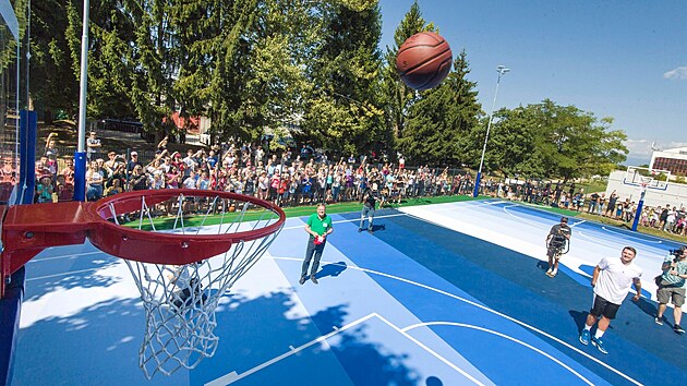 Slovinsk basketbalista Luka Doni stl na svm hiti v Lublani.