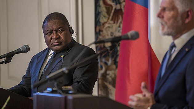 Oficiln nvtva mosambickho prezidenta Filipeho Nyusiho a jeho eny Isaury Nyusiov v R. (7. srpna 2023)