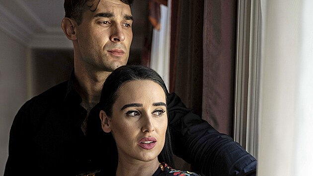 Adam Vacula a Veronika Beskydiarov� alias Besky v Karlov�ch Varech (4. �ervence 2023)