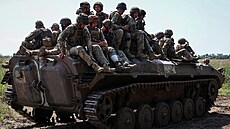 Ukrajin�tí vojáci na záporo�ské front� (31. �ervence 2023) 