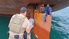Brazilská policie zachránila černé pasažéry na lodi z Nigérie