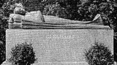 Pvodní umístní pomníku Henriette na Ústedním hbitov v Brn