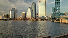 Pohled na msto Jacksonville na Florid