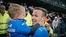 Arni Frederiksberg z Klaksíku po utkání s Molde.