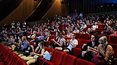 Do litom��ického Kina Máj se vejde 320 divák�. Na fotce je zahájení lo�ského...