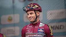 Karel Vacek na startu druhé etapy Czech Tour