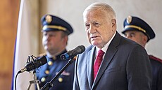 Bývalý prezident České republiky Václav Klaus vystoupil ve pátek dne 28. října...