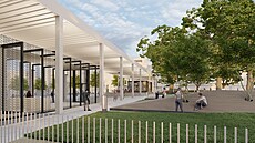 Architekti po dohod� s m�stem mírn� upravili projekt na prom�nu zlínského...