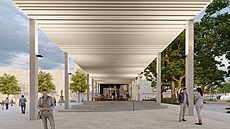 Architekti po dohod� s m�stem mírn� upravili projekt na prom�nu zlínského...