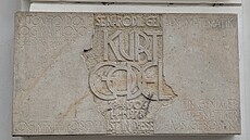 Místo narození geniálního matematika Kurta Gödela oznauje pamtní deska v...
