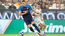 Momentka z utkání Panathinaikos - Dnipro.