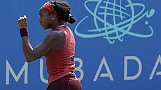 Coco Gauffová ve finále turnaje ve Washingtonu.