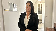 Influencerka Jordanka Jirásková u soudu. (4. srpna 2023)