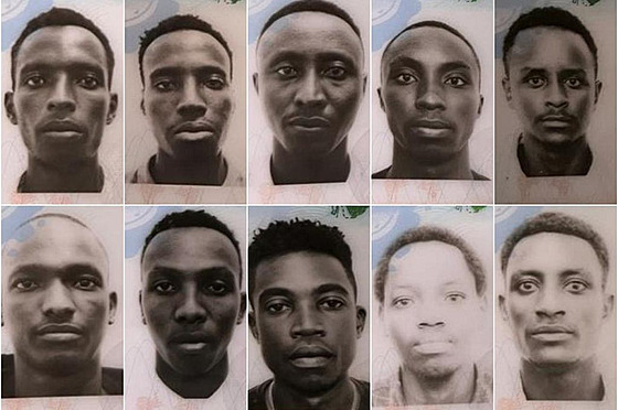 Deset zmizelých házenká z Burundi.