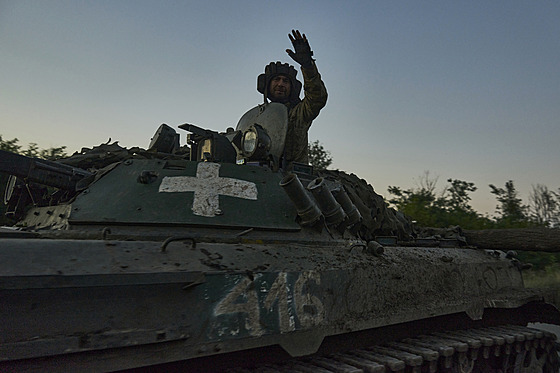 Ukrajinský voják v Doncké oblasti. (15. srpna 2023)
