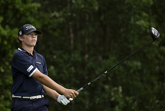 Třináctiletý Klein a osmnáctiletý Tomi se dělí o vedení na golfovém Czech Open