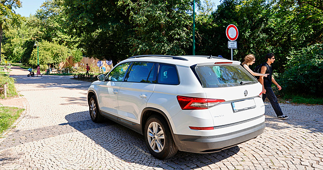 Brněnskými parky jezdí auta i přes zákazy, město jim do cesty postaví sloupky