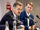 Prezident organizaního výboru Petr Bíza na tiskové konferenci k pedstavení...
