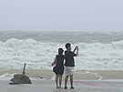 Jiní Koreou se prohnal tajfun Khanun. (10. srpna 2023)