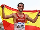 panlský chodec Álvaro Martín slaví titul mistra svta v závod na 20 km na...