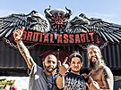 Natení fanouci v úvodním dnu festivalu Brutal Assault (9. srpna 2023)