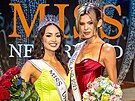 Miss Universe 2022 R'Bonney Gabrielová a Miss Nizozemsko 2023 Rikkie Valerie...