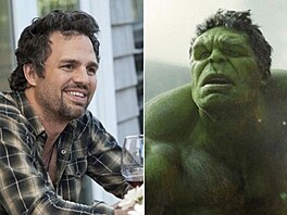 Roli zelené hory sval Hulka si zahrál herec Mark Ruffalo.