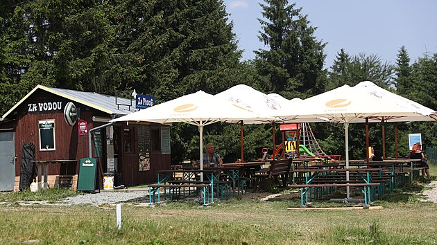 St�nek s ob�erstven�m v kempu Such�.