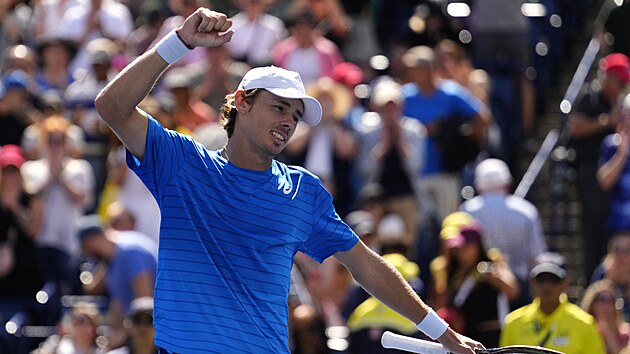 Australan Alex de Minaur se raduje z postupu do finle turnaje Masters v...