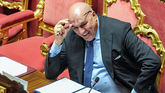 Italský ministr obrany Guido Crosetto (27. ervence 2023)