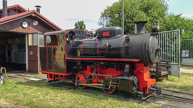 Chloubou Muzea prmyslovch eleznic jsou parn lokomotivy. Na snmku BS80 z roku 1951, kter se letos vrtila na koleje po celkov oprav.