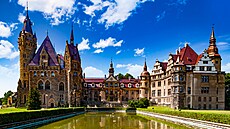 Zámek Moszna. Umíte si p�edstavit pohádkov�j�í místo?