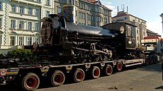 Do Národního technického muzea pivezli lokomotivu z roku 1873. Druhou...