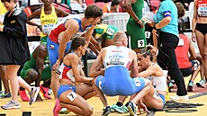 �eská smí�ená �tafeta na 4x400 metr� ve slo�ení Mat�j Krsek, Tereza...