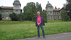 P�edseda Spolu na záchranu Hückelových vil v Novém Ji�ín� Radek Polách p�ed...