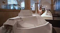 Architektonická sout� na stavbu horského hotelu a televizního vysíla�e tvo�í páte� muzejní expozice.