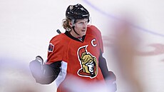 védský útoník Daniel Alfredsson se zúasnil rozluky Mariána Hossy v Trenín.