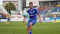 Jan Vodhán�l z Olomouce v zápase s Teplicemi