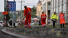 Prahou se prohnala bouka a silné det. (16. srpna 2023)