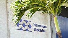 Logo spolenosti Hawaiian Electric, která na Havajských ostrovech zajiuje...