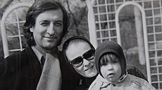 Bolek Polívka, Chantal Poullain a Vladimír Polívka na archivním snímku