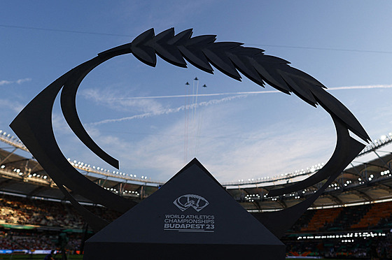 Momentka z oficiálního zahájení MS v atletice v Budape�ti 2023.