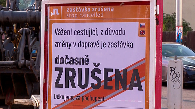 Začala rekonstrukce tramvajové smyčky na Bílé Hoře, za městem se tvoří kolony