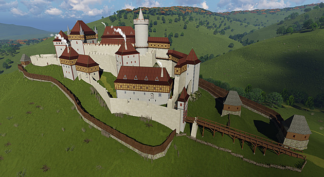 Takový byl hrad Perštejn. Odborníci vrátili zřícenině podobu ve 3D modelech