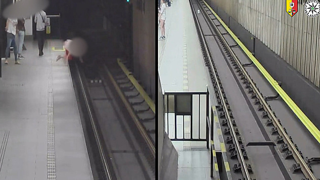 VIDEO: Rozběhl se a strčil ženu do kolejiště metra, pak v klidu odešel