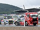 Czech Truck Prix, závody ME taha a série NASCAR v Most. Adam Lacko z Buggyry...