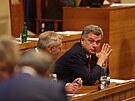 Ministr spravedlnosti Pavel Blaek na schzi Senátu. (23. srpna 2023)