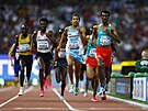 Guatemalan Luis Grijalva vyhrává svj rozbh na 5000 metr