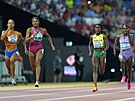 Gabrielle Thomasová vítzí ve svém semifinálovém bhu na 200 metr