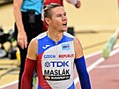 Pavel Maslák po svém výkonu v rozbhu muských tafet na 4x400 metr na...